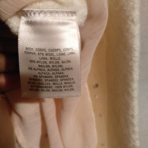 Rhinestone ALPACA+WOOL Ballerina Chiffon Sweater/Sweaterdress with Measurement M - Picture 12 of 13